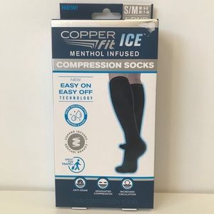 Copper Fit Ice Diabetic Compression Socks New!